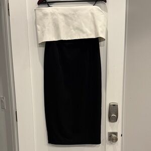 Bardot Black and Cream Dress